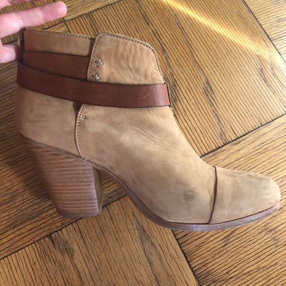 Rag & bone camel suede harrow booties, size 39.5 - Picture 8 of 13
